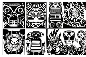 Robot karma tattoo idea