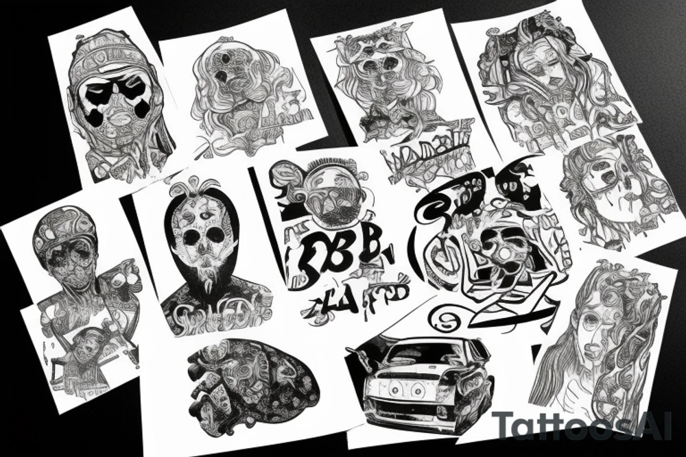 russian underground, rap, A.C.A.B tattoo idea