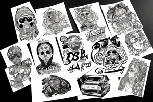 russian underground, rap, A.C.A.B tattoo idea