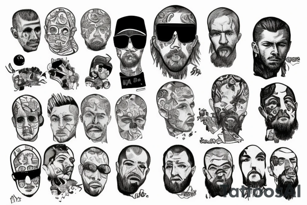 russian underground, rap, A.C.A.B tattoo idea