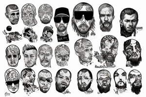 russian underground, rap, A.C.A.B tattoo idea