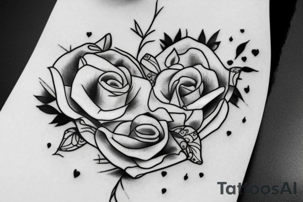 I want a simple tattoo that depicts heartbreak tattoo idea