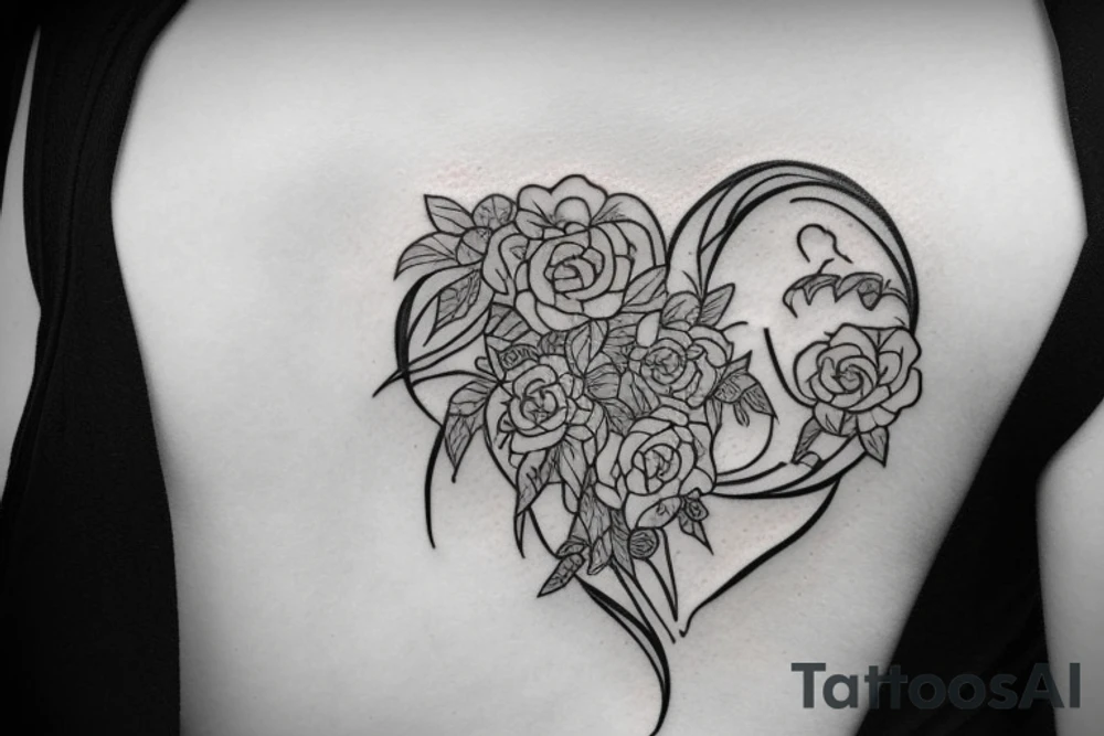 I want a simple tattoo that depicts heartbreak tattoo idea
