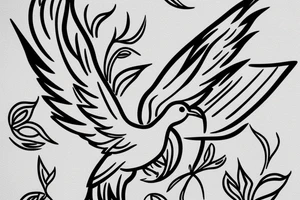 I want a simple dove tattoo tattoo idea