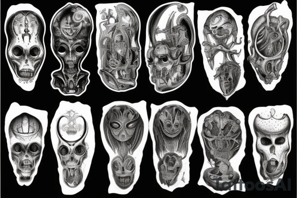 giger style tattoo idea