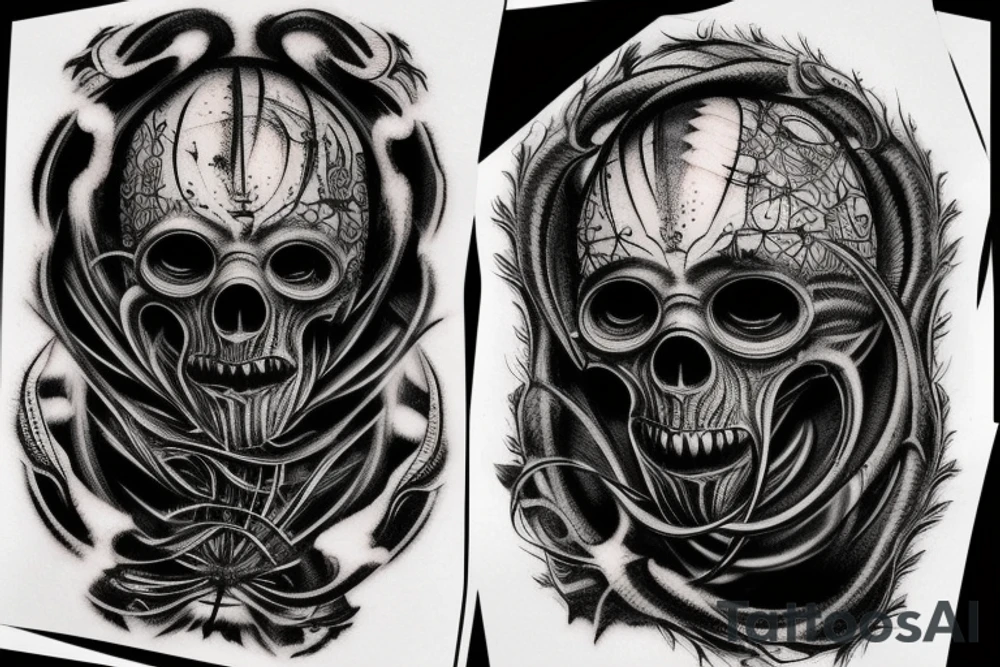 giger style tattoo idea