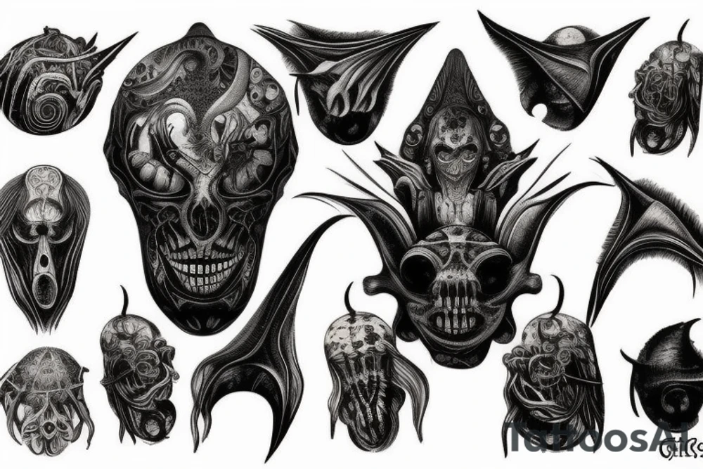 giger style tattoo idea