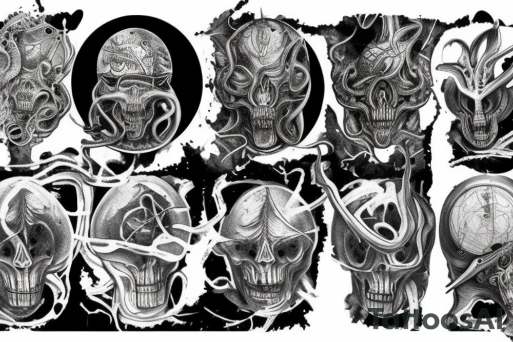 giger style tattoo idea