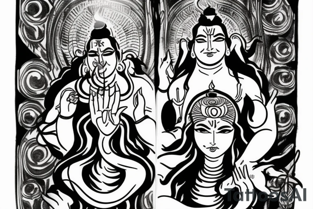 Lord shiva angry tattoo idea
