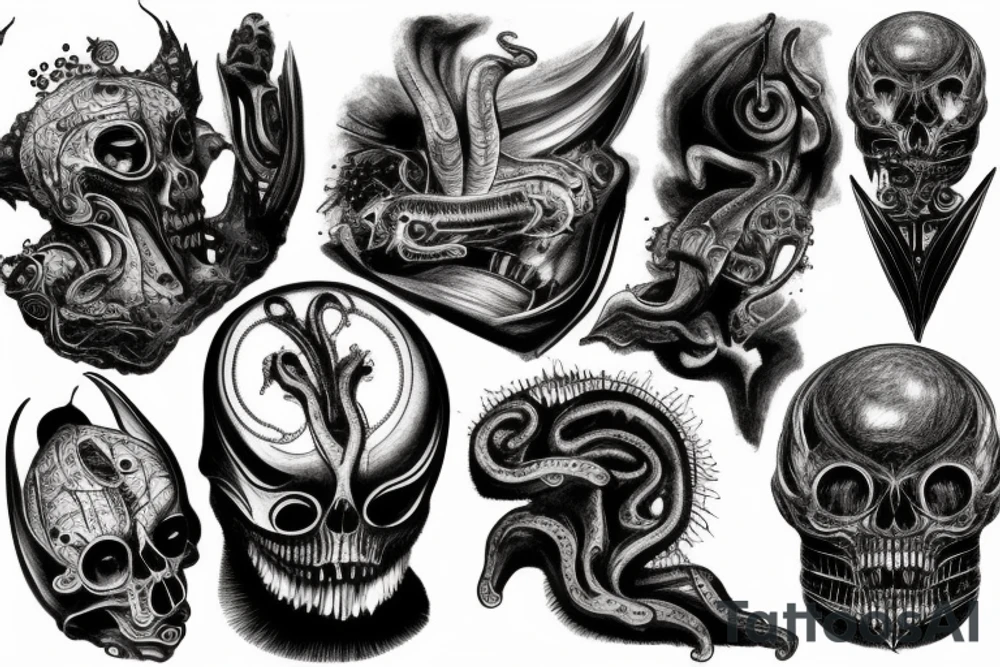 giger style tattoo idea