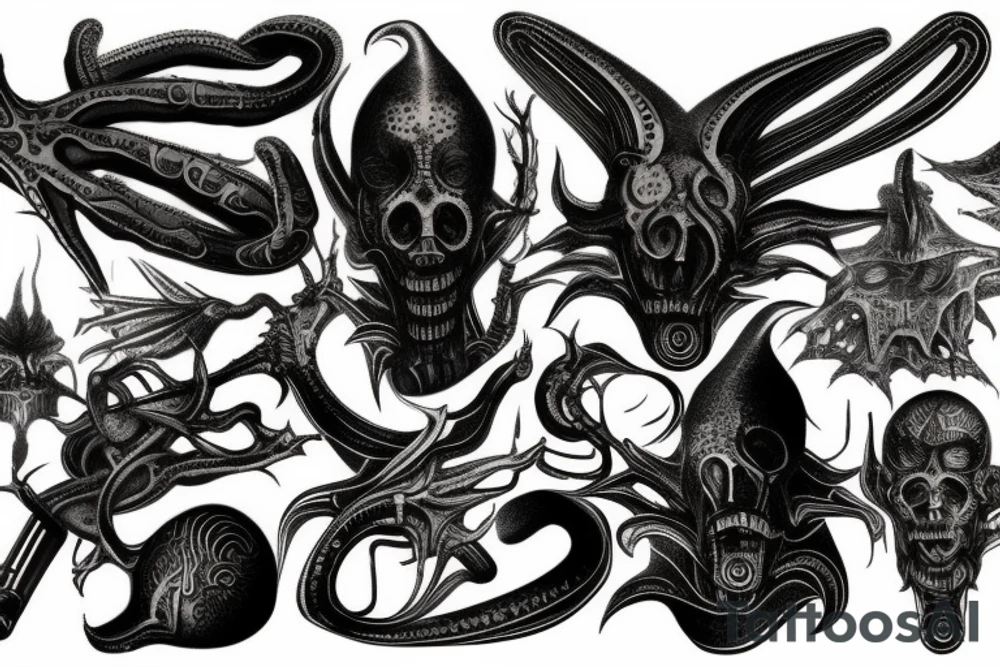 giger style tattoo idea