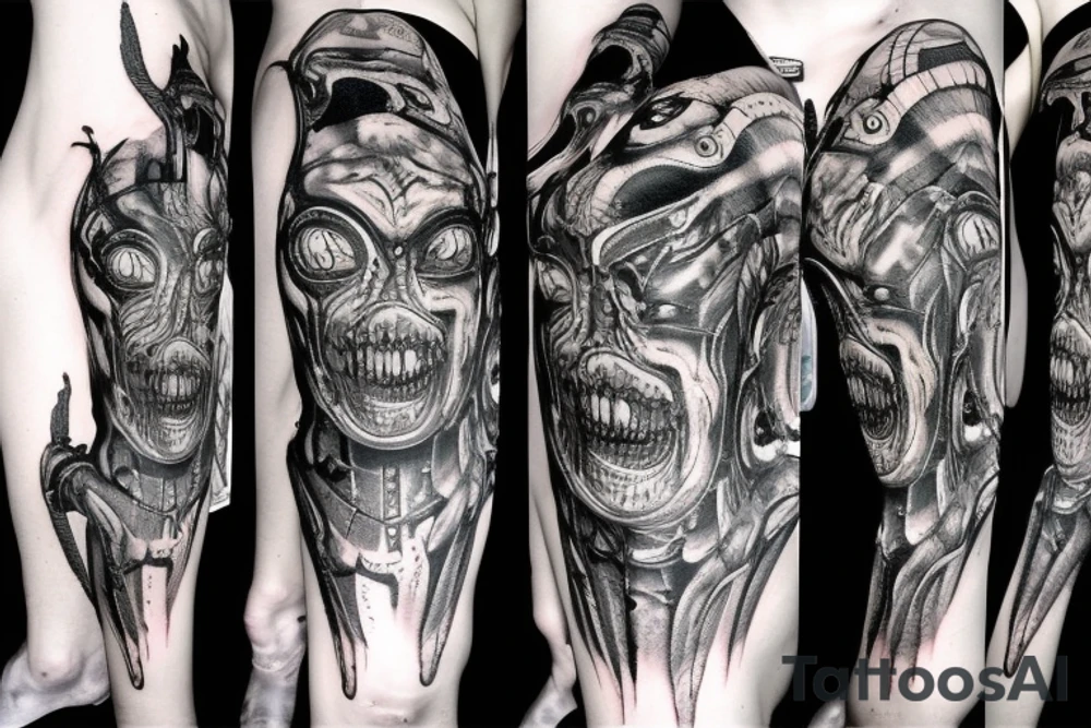 giger style tattoo idea