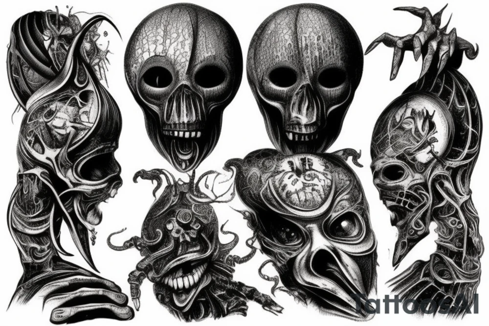 giger style tattoo idea
