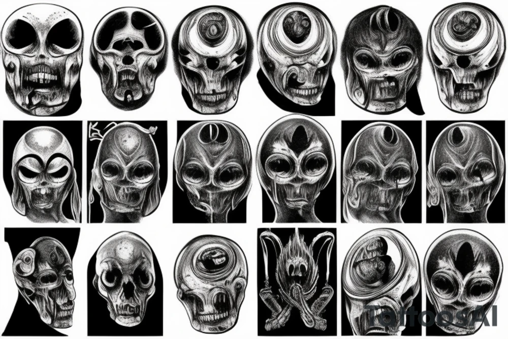 giger style tattoo idea