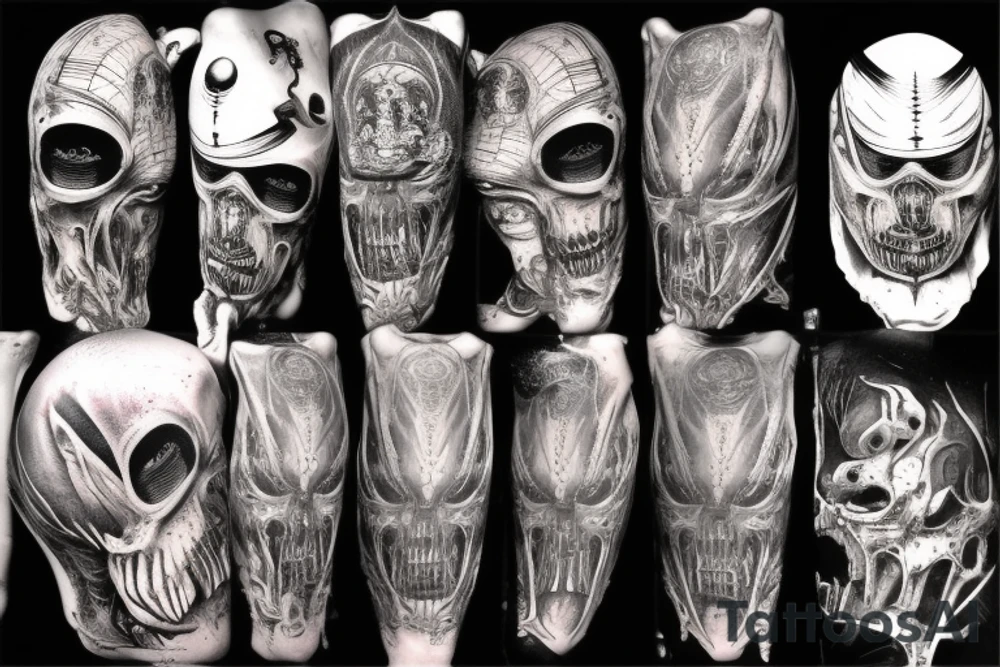 giger style tattoo idea