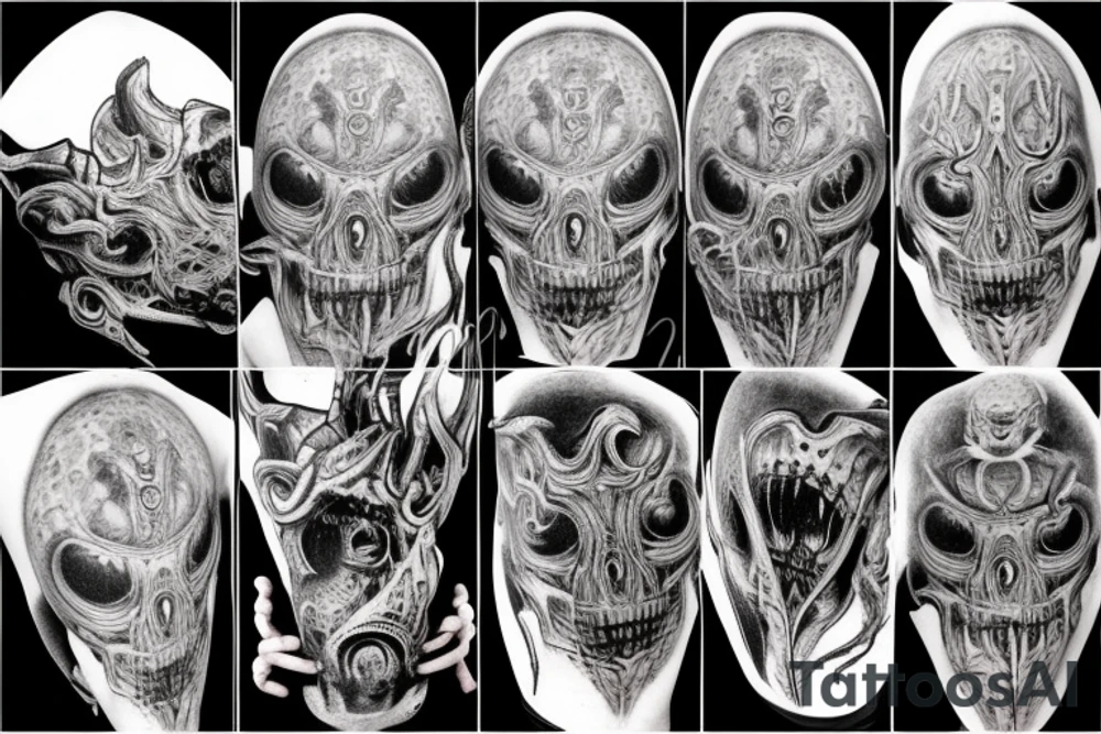 giger style tattoo idea