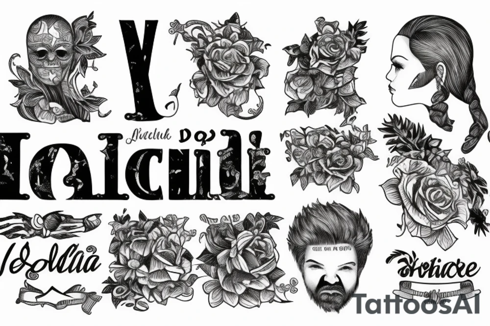 The names Victor Achille and Edouard tattoo idea
