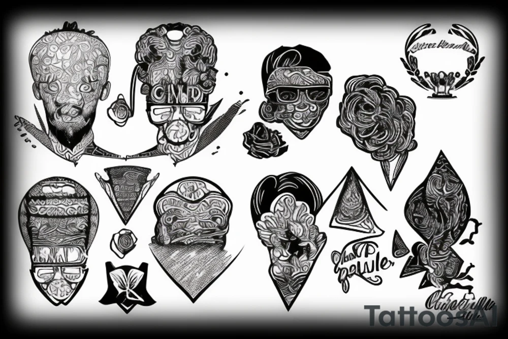 The names Victor Achille and Edouard tattoo idea