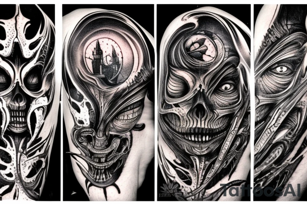 giger style tattoo idea