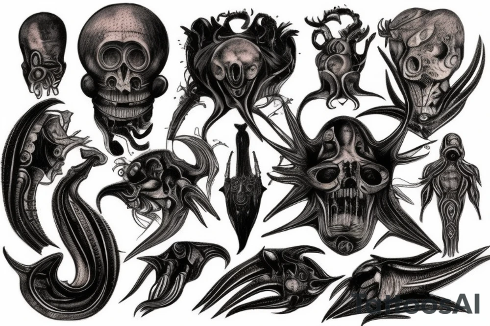 giger style tattoo idea