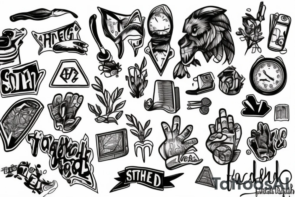 Something that represents the struggle of growing up with adhd and struggling in school tattoo idea