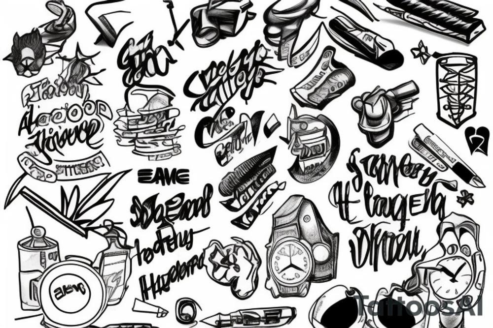 Something that represents the struggle of growing up with adhd and struggling in school tattoo idea