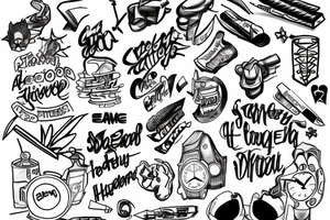 Something that represents the struggle of growing up with adhd and struggling in school tattoo idea