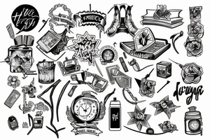 Something that represents the struggle of growing up with adhd and struggling in school tattoo idea