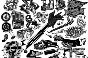 Something that represents the struggle of growing up with adhd and struggling in school tattoo idea