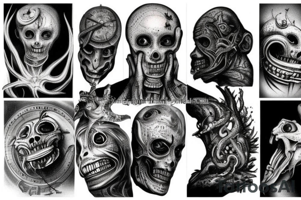giger style tattoo idea