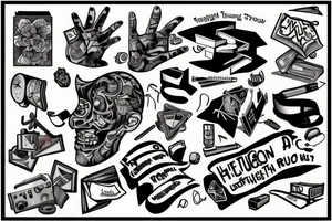 Something that represents the struggle of growing up with adhd and struggling in school tattoo idea