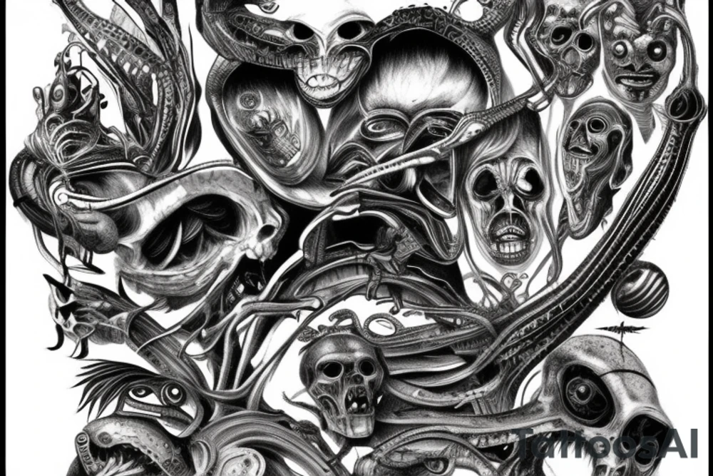 giger style tattoo idea