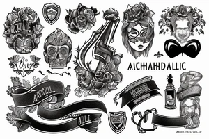 The names Victor Achille and Edouard armband tattoo idea