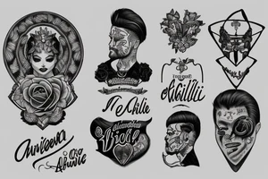 The names Victor Achille and Edouard armband tattoo idea