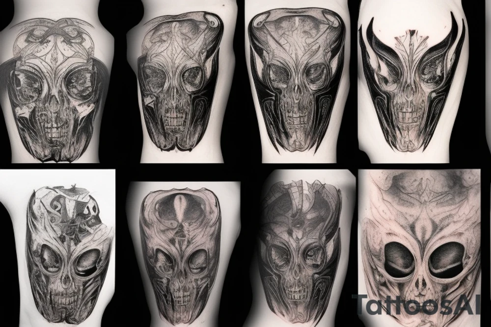 giger style tattoo idea