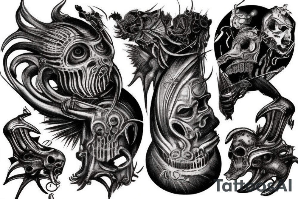 giger style tattoo idea