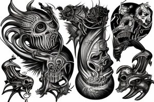 giger style tattoo idea