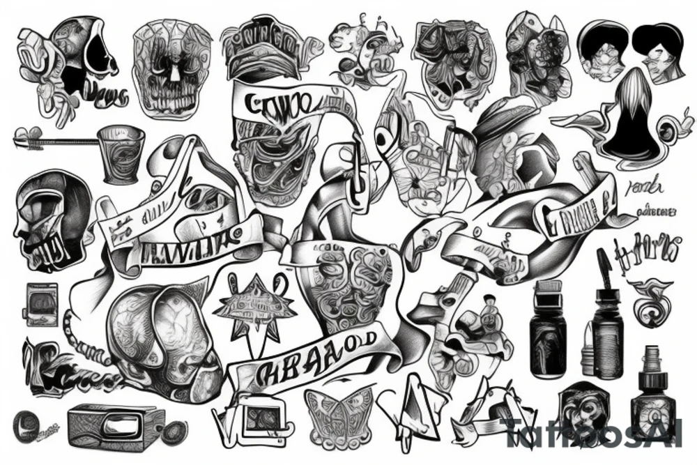 Growing up with adhd tattoo idea