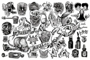 Growing up with adhd tattoo idea