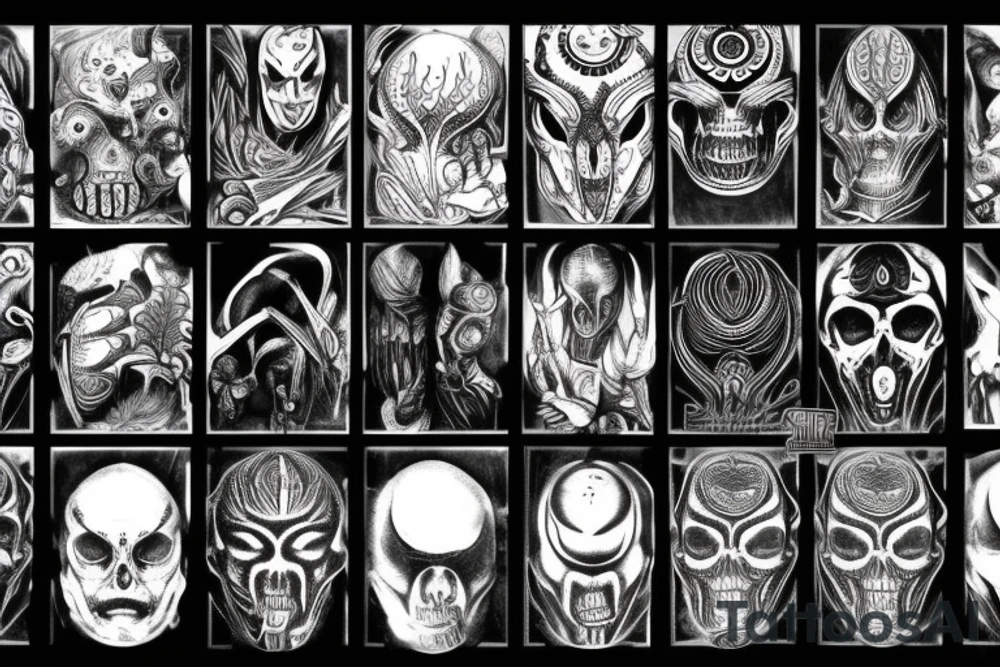 giger style tattoo idea