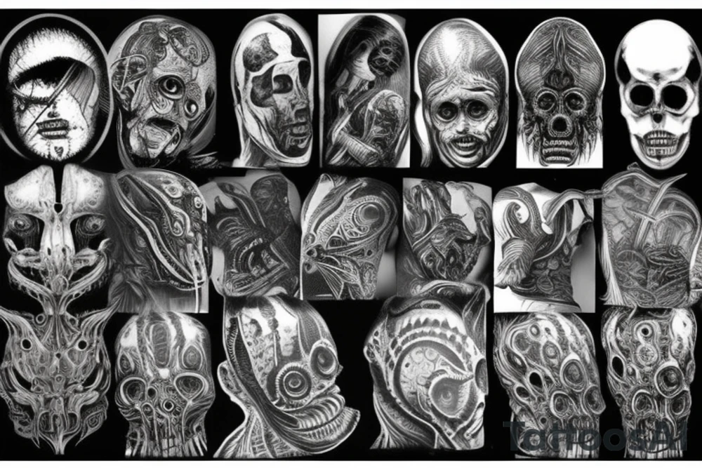 giger style tattoo idea