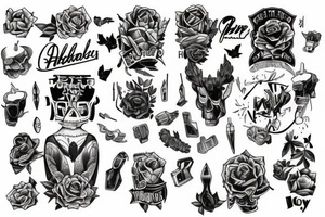 Growing up with adhd tattoo idea