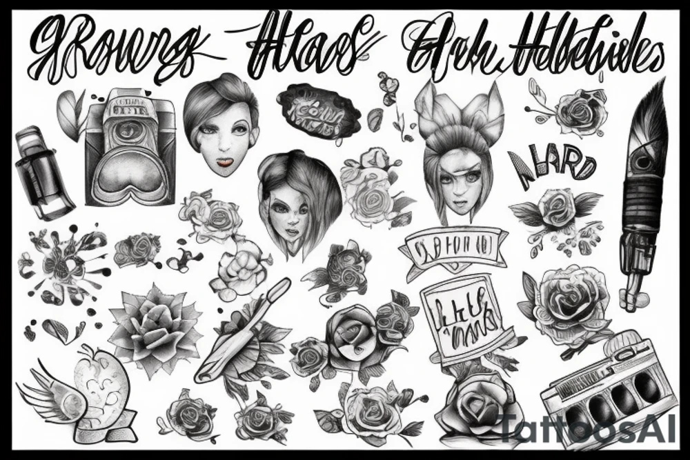 Growing up with adhd tattoo idea