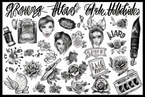 Growing up with adhd tattoo idea