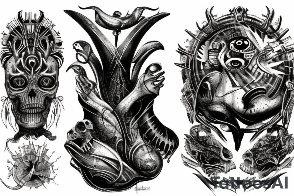 giger style tattoo idea