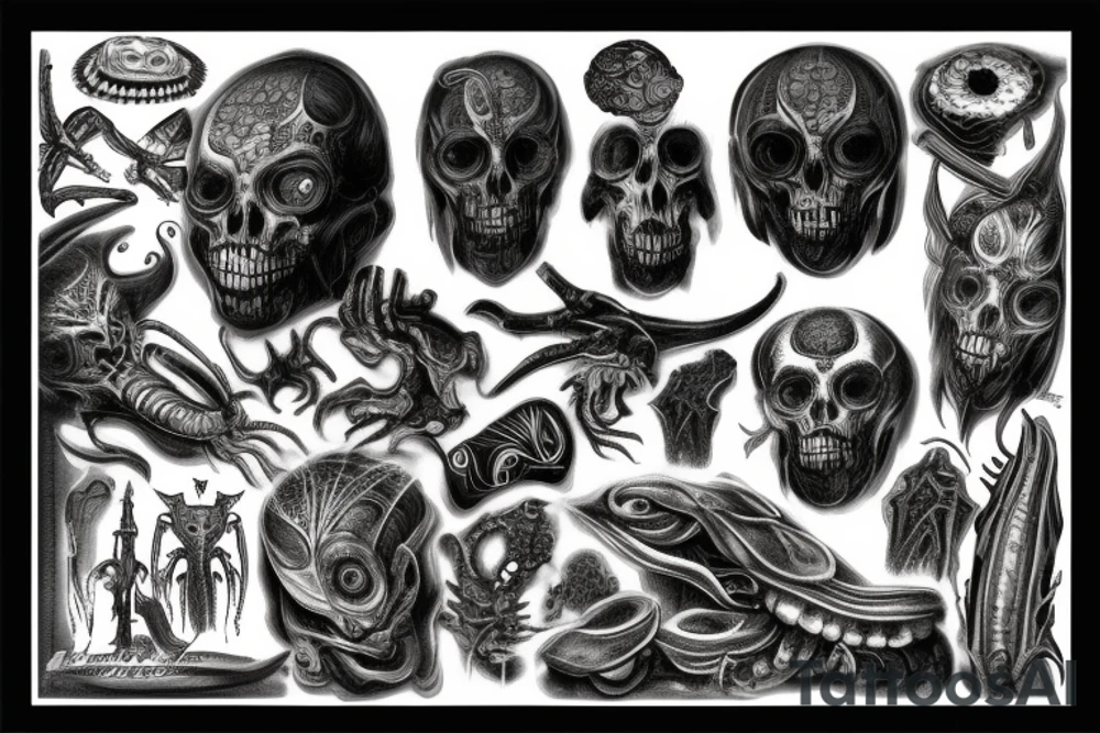giger style tattoo idea