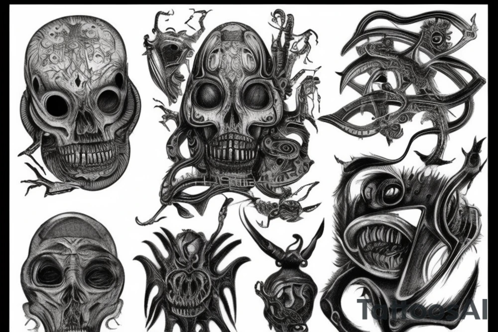 giger style tattoo idea