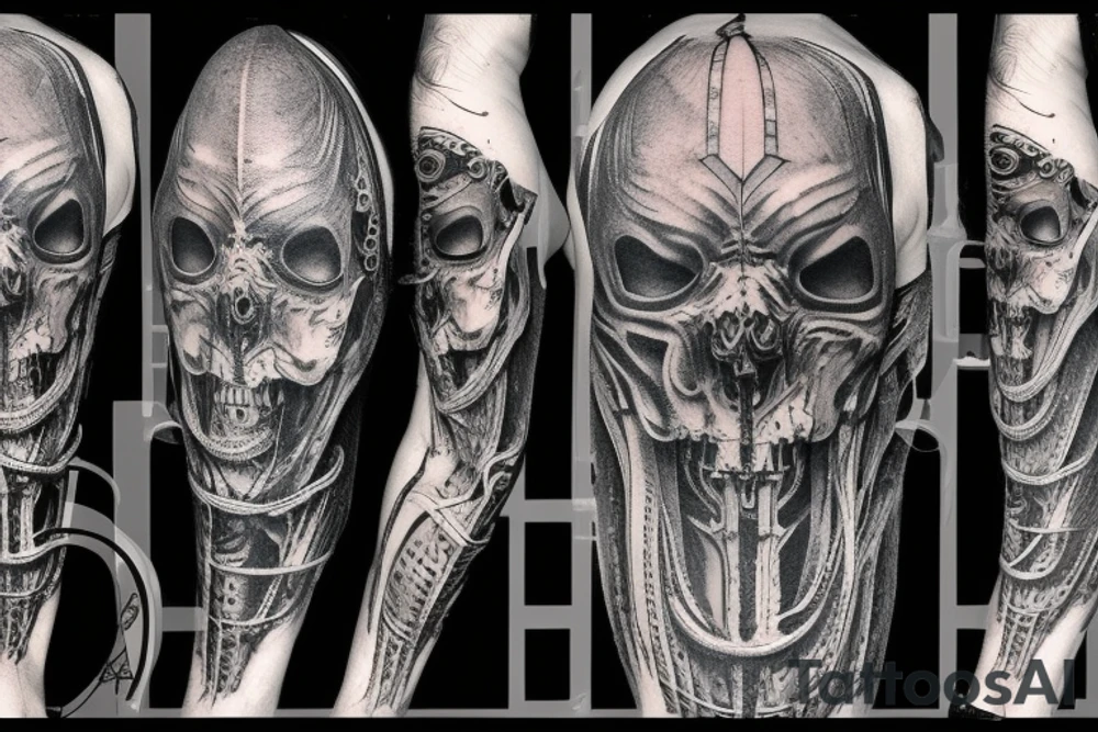 giger style tattoo idea