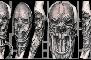 giger style tattoo idea