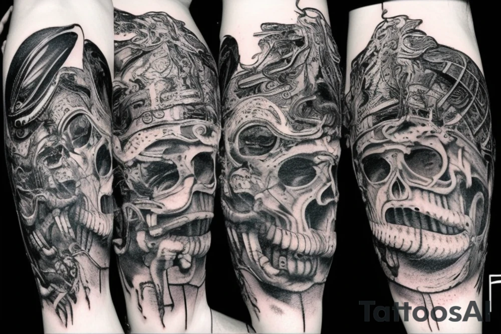 giger style tattoo idea